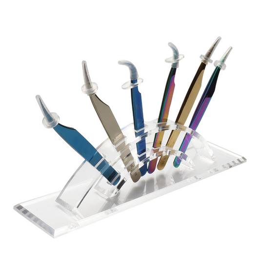 Tweezer Display Stand - Durable Acrylic Eyelash Extension Tools Storage Holder