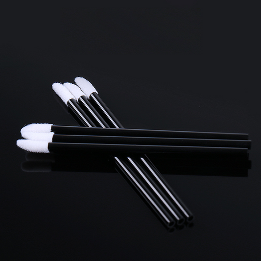 Disposable Lint Free Lip Brush | Brush and Applicator for Eyelash Extensions-Black