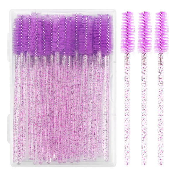 Glitter Disposable Eyelash Brush/Lash Spoolies 50pcs/box – Universe Beauty