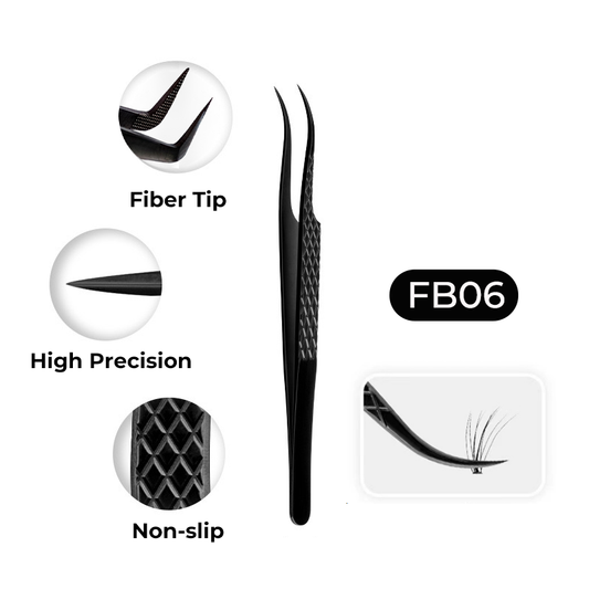 FB06-Fiber Tip Lash Tweezers