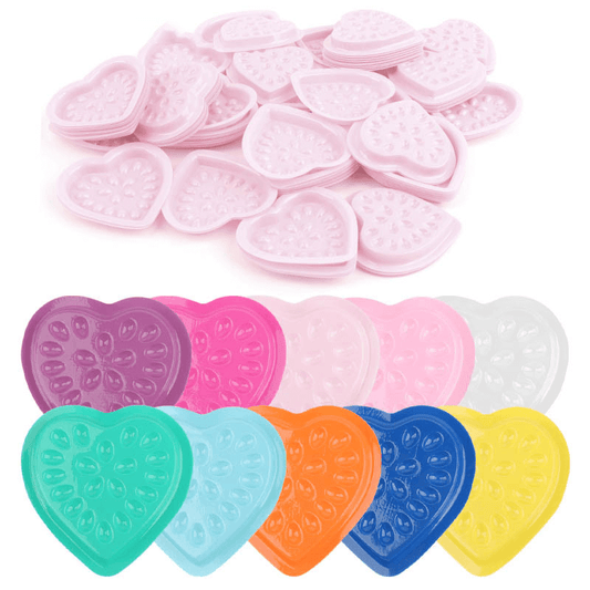 Heart Shaped  Eyelash Glue Holder  Pallet Pads -10Pieces